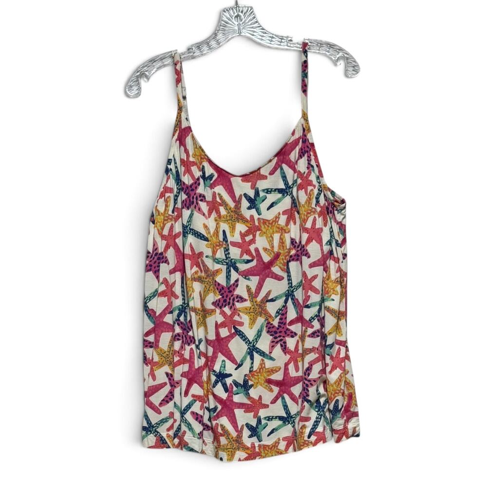 Soma Wide Leg Pajama Lounge Set Colorful Starfish XL - Picture 2 of 8